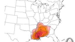 CIPS Analogs showing Percent Chance of one or more severe reports