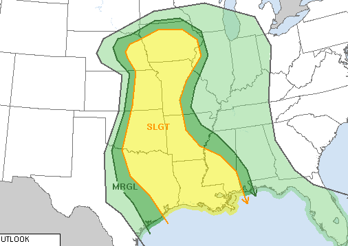 SPC Severe Risk Values || From spc.noaa.gov