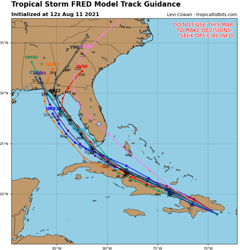 South Mississippi Forecast 8/11/21 – plus a look at Tropical Storm Fred ...