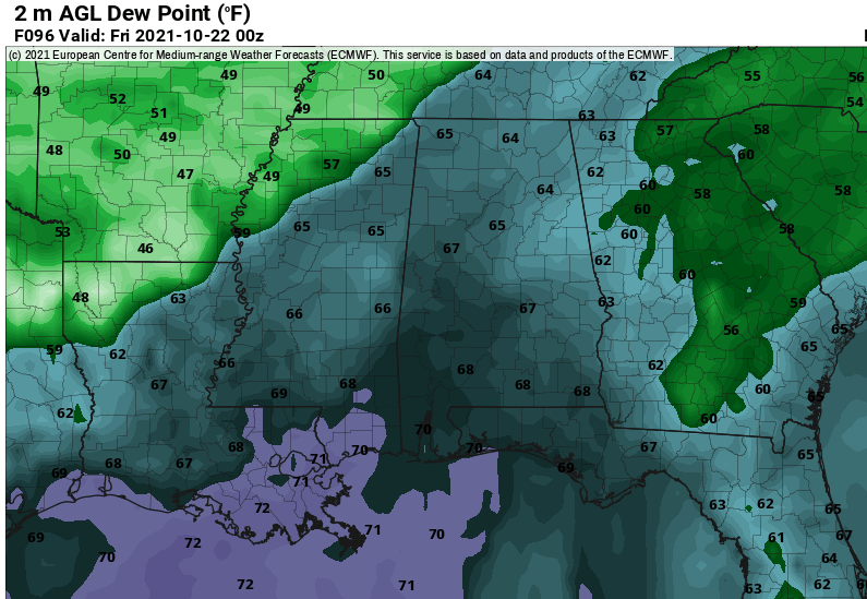 Temperatures, humidity increasing Southern MS / AL / LA Weather