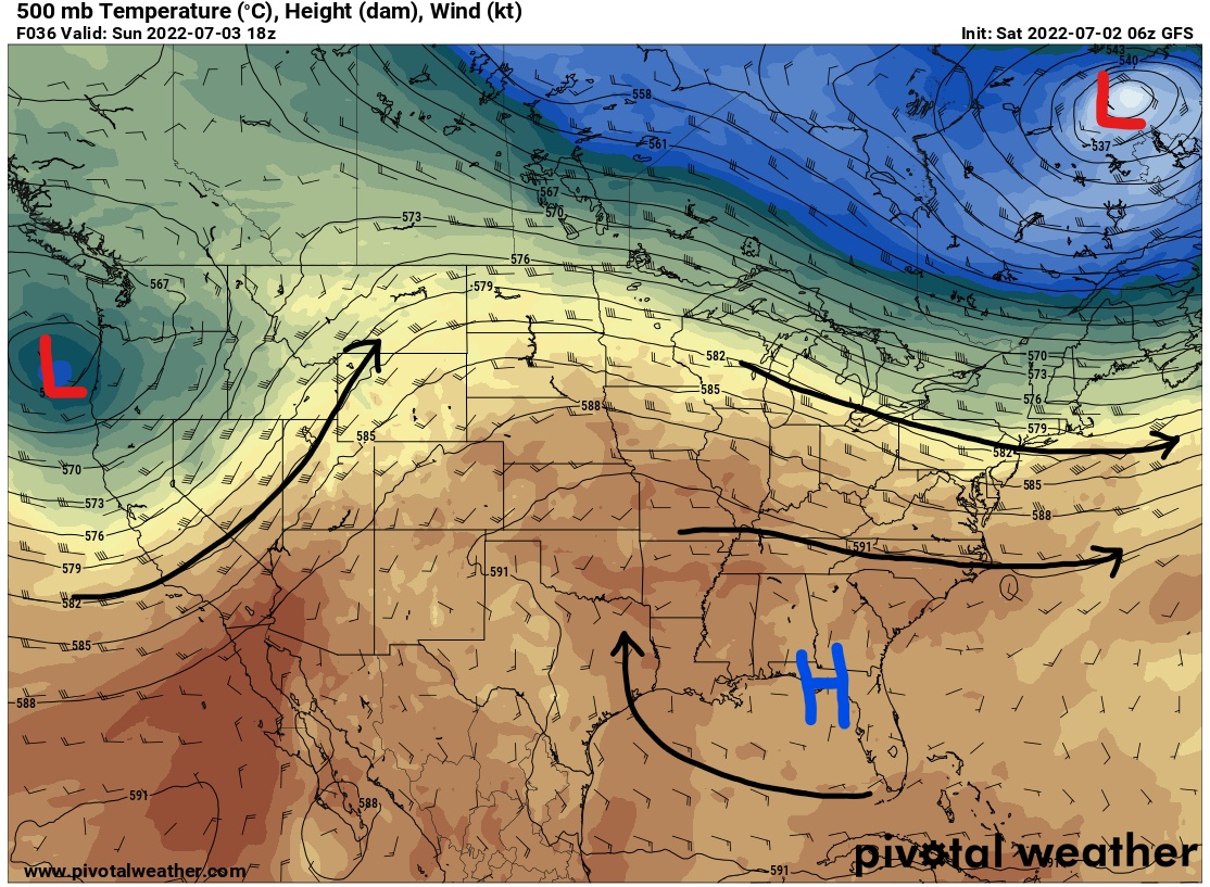 Subtropical Ridge Makes A Return But Cooler Temperatures Expected This ...