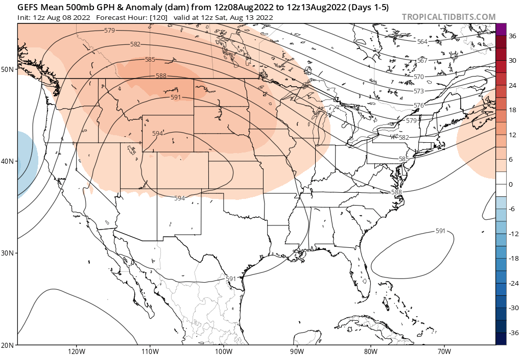 Ridging West, Troughing East: CONUS Weather Forecast/Discussion-8/9/22 ...