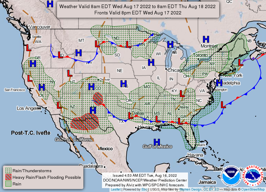 Boundary Pushing Through, Getting Cooler Soon: Southeast Weather ...